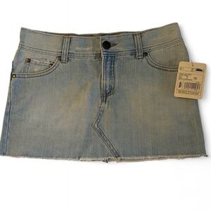 Vintage NWT Mossimo Low rise denim mini skirt size 7